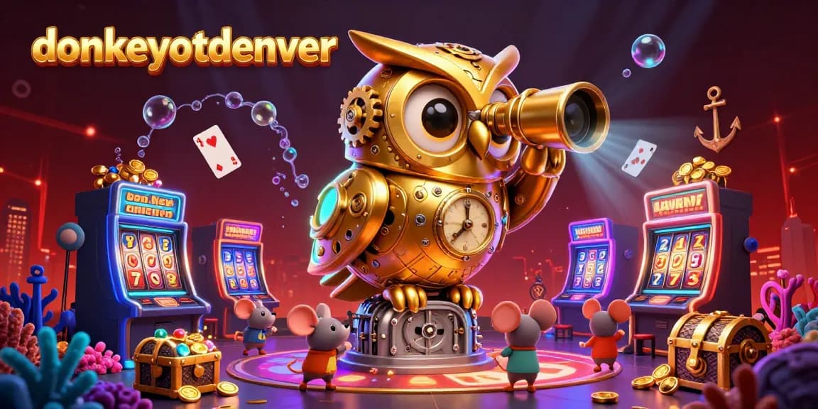 Experience thrilling wins at donkeyotdenver with golden owl scouting vibrant slot machines and treasure-filled scenes.