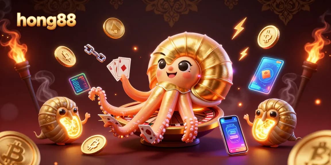 Experience winning strategies with hong88 in an ultra-detailed 3D casino illustration.