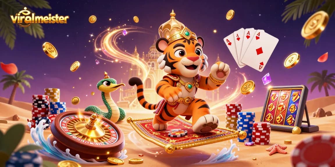Viralmeister offers thrilling casino adventures with animated characters in a vibrant 3D world.