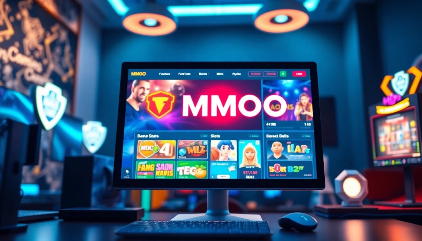 Engaging online gaming environment of MMOO with vibrant graphics and security features.