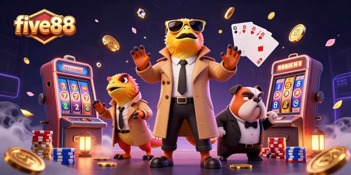 Experience the thrilling five88 slots action with raptors in disguise at a VIP casino lounge.