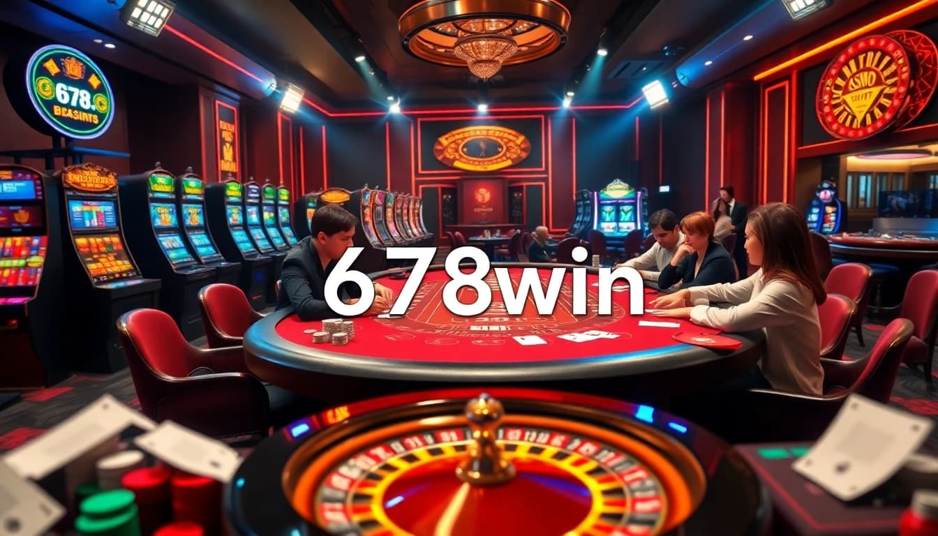 Players strategizing in a high-stakes poker game at 678win casino.