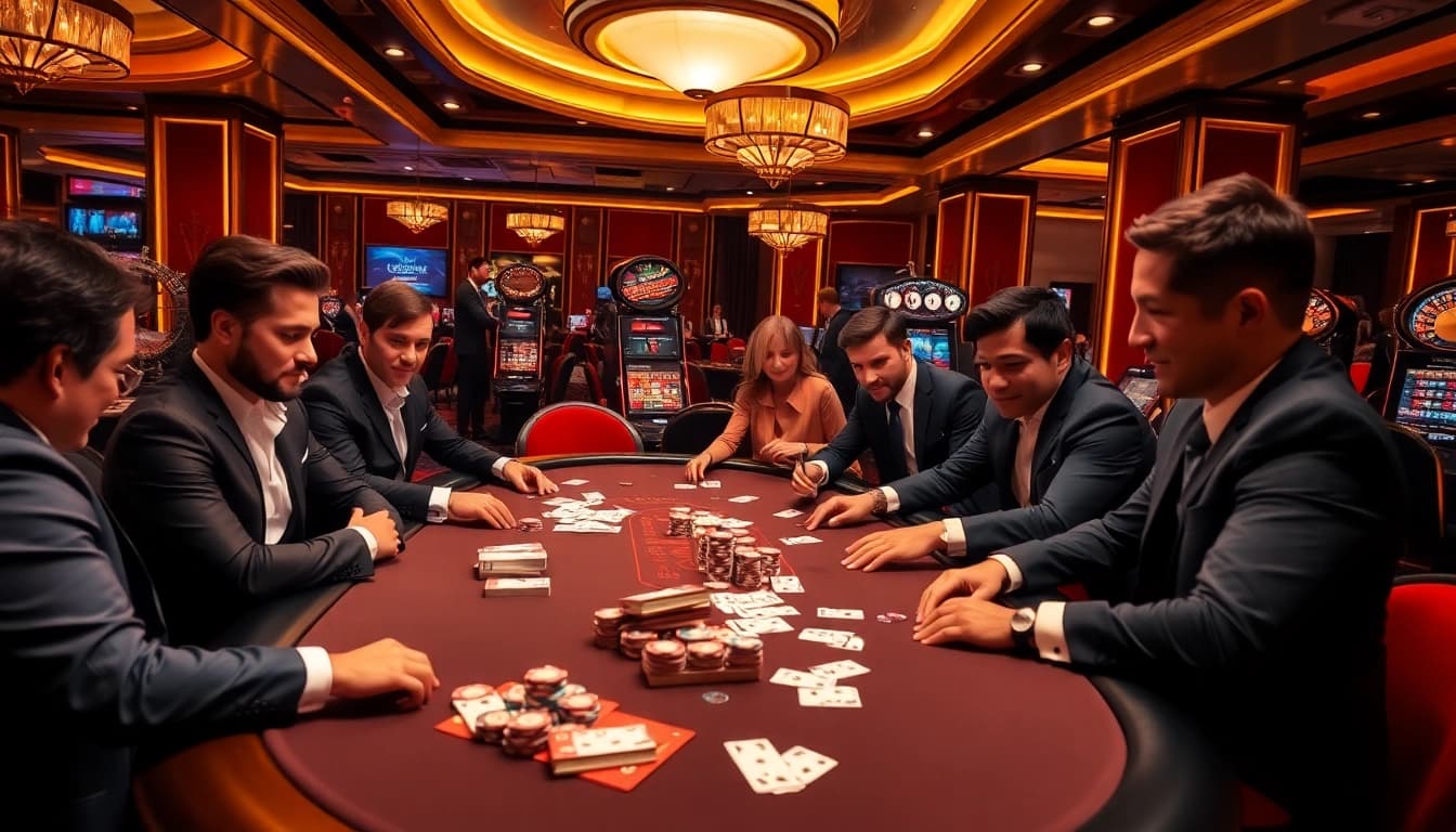Engage in high-stakes poker at https://c168seo.com/ with players surrounded by excitement and luxury.