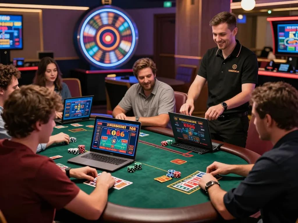 Players enjoying diverse gaming experiences at KO66's online platform with vibrant casino interface.