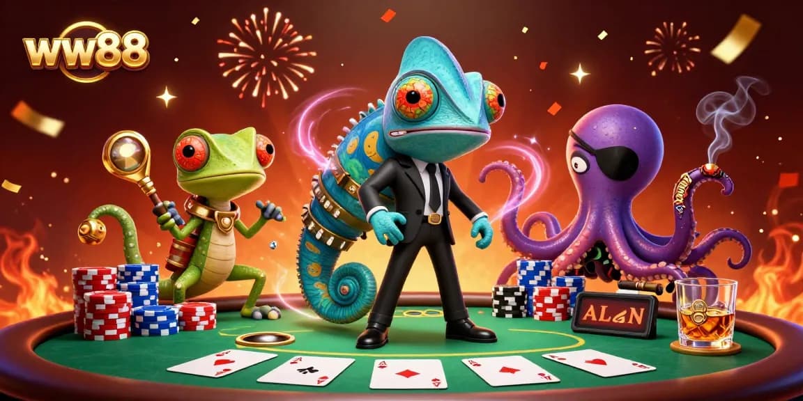 Win big with exciting games at ww88, featuring vibrant characters and dynamic casino elements.