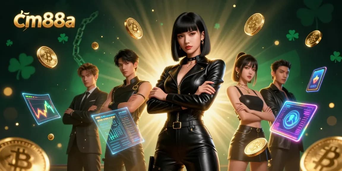 Engage in thrilling gameplay at cm88a with neon coins and 3D graphics in an immersive casino scene.