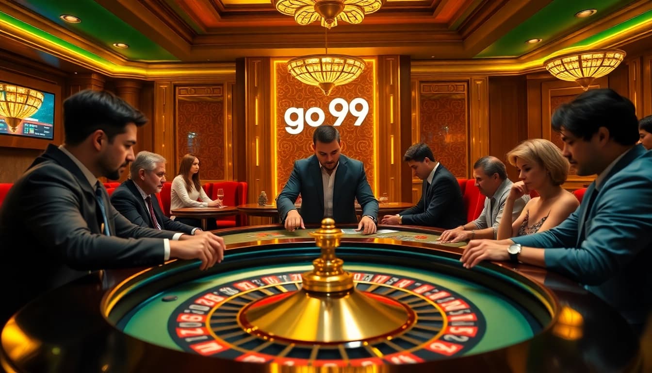 Experience the excitement of go99 with thrilling gameplay at a luxurious casino table.