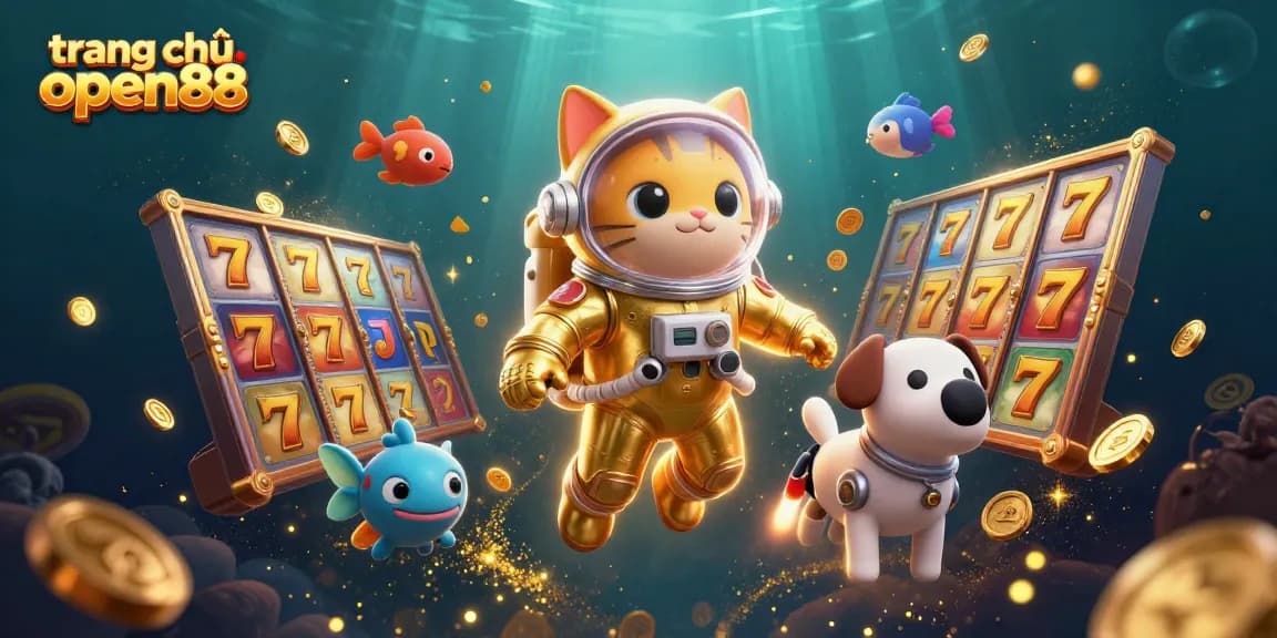 Experience the thrill of winning at trang chủ open88 with vibrant slot reels and exciting casino elements.
