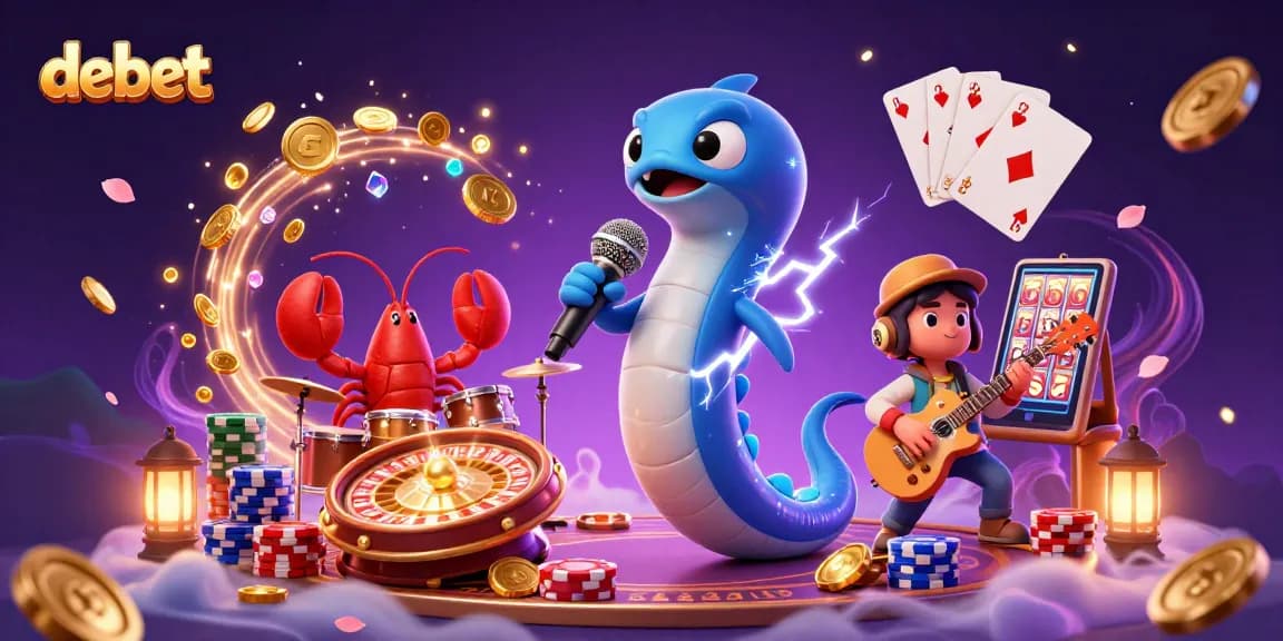 Experience debet excitement with a vibrant underwater casino performance featuring a DJ eel.