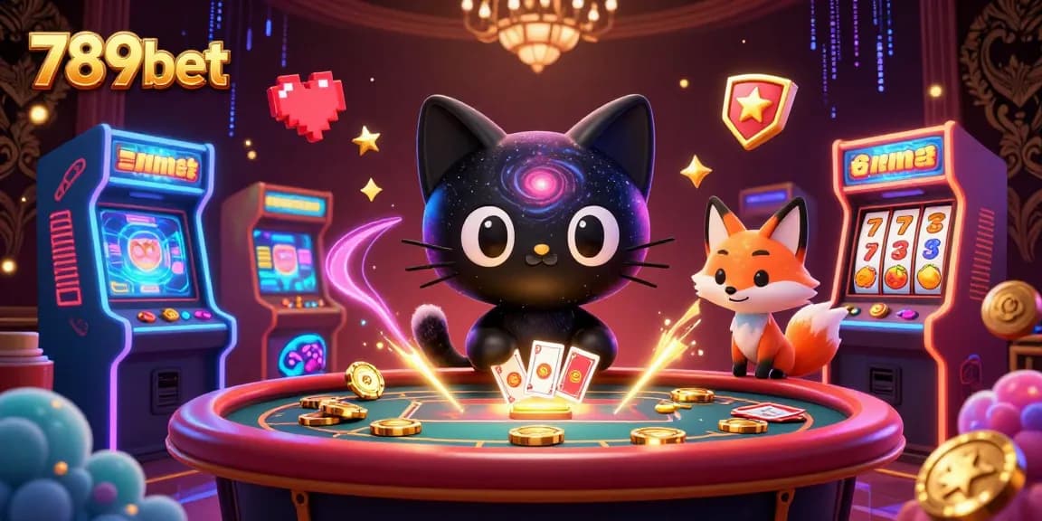 Engage with vibrant gaming fun at 789bet, featuring cosmic characters and thrilling casino elements