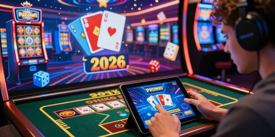 Engaging player enjoying games at non UK casinos in a vibrant digital casino landscape.