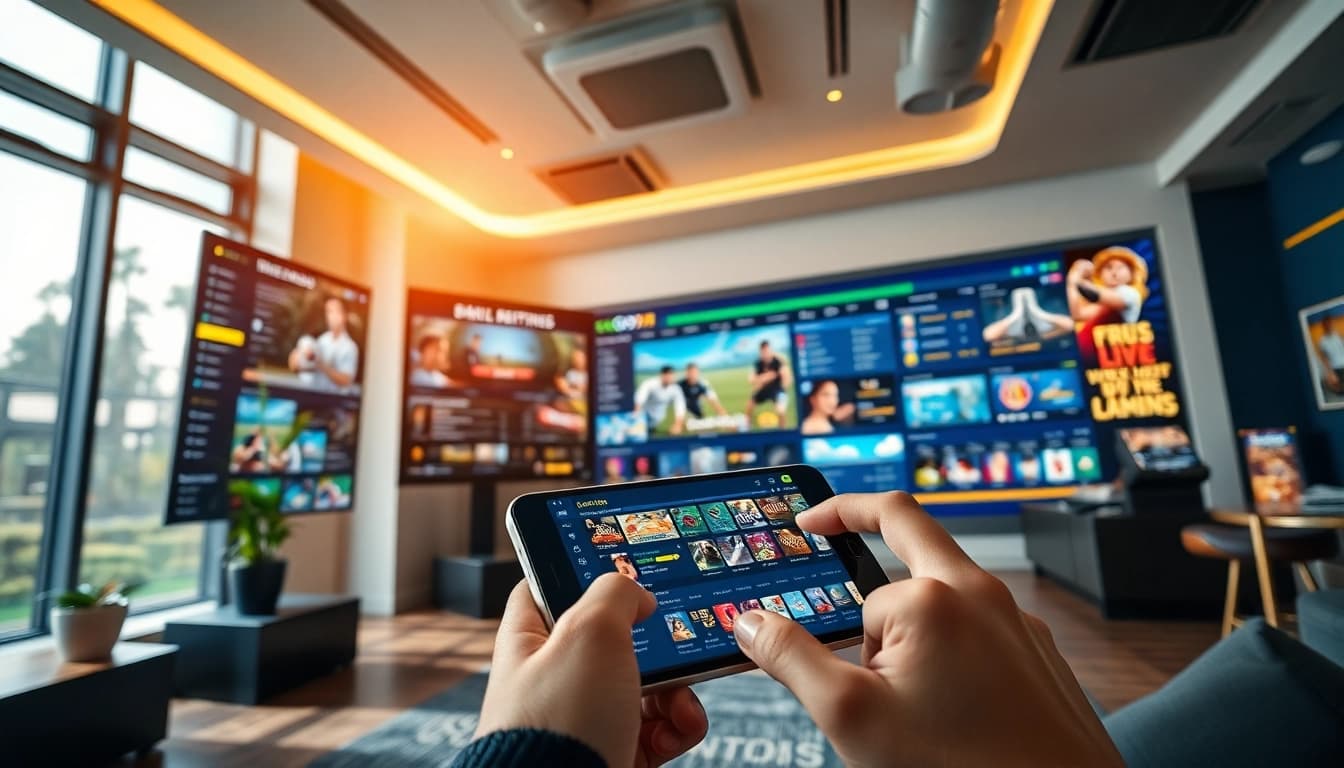 Experience GO99 online betting with vibrant sports and casino games, showcasing a dynamic interface.