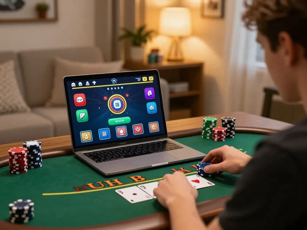 Player enjoying live dealer blackjack on Jdclub9vip platform with a vibrant gaming atmosphere.