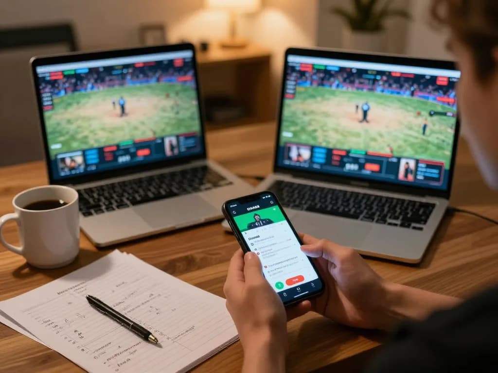 DAGA88 app user immersed in live cockfighting betting, showcasing strategic online gaming environment