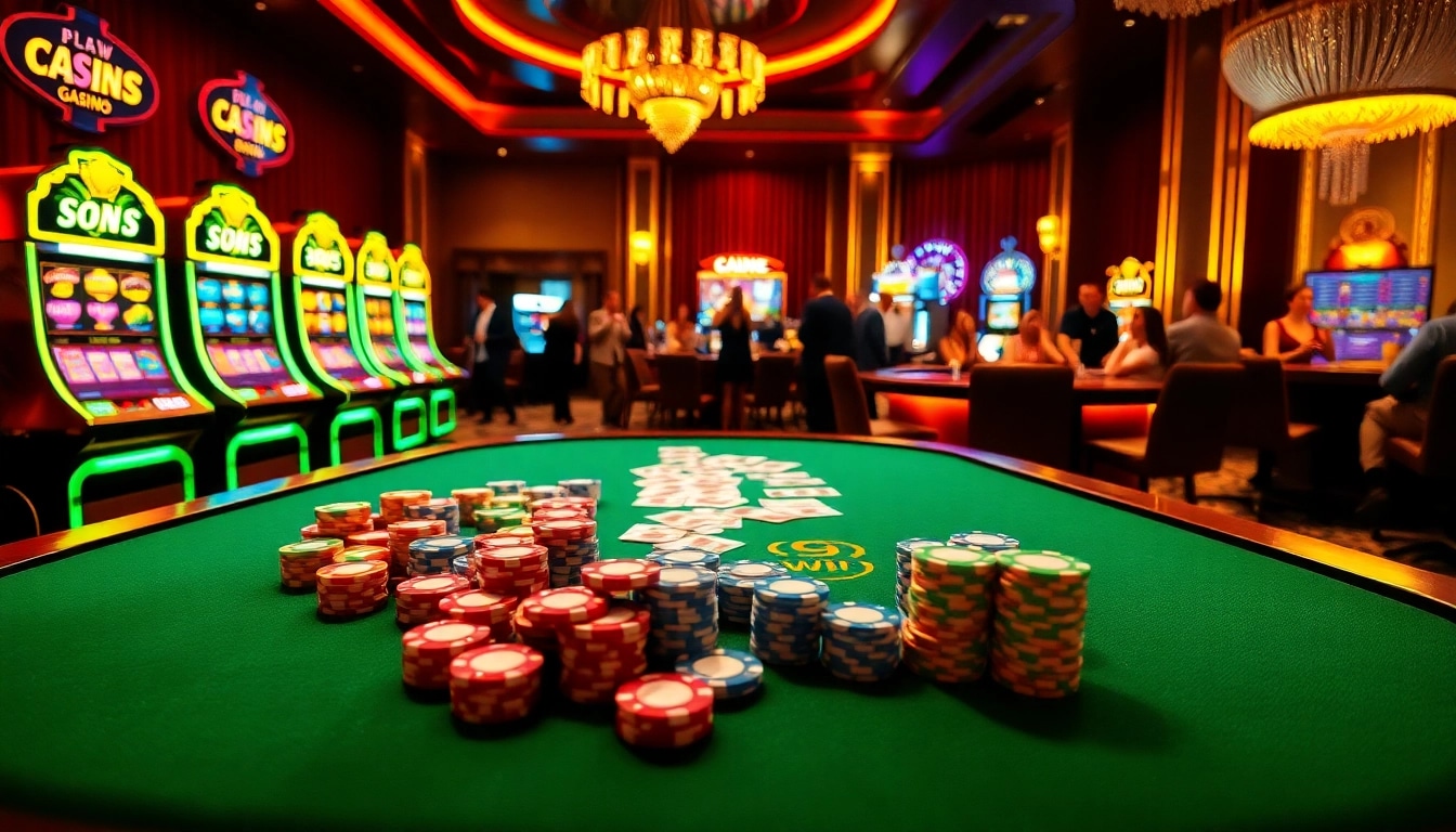 Experience the excitement of gambling at 99win's vibrant casino scene featuring classic games and thrilling action.