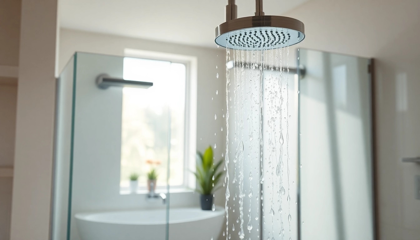 Explore luxurious modern shower uk featuring sleek design and natural lighting.