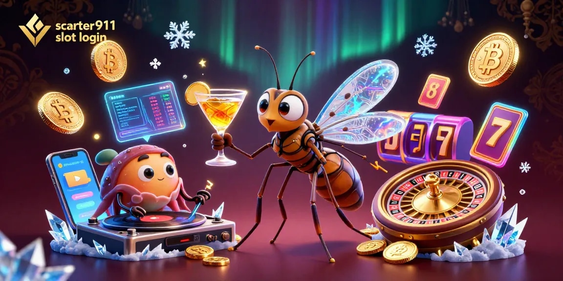 Engage in thrilling gameplay with scatter911 slot login featuring vibrant characters and casino elements.