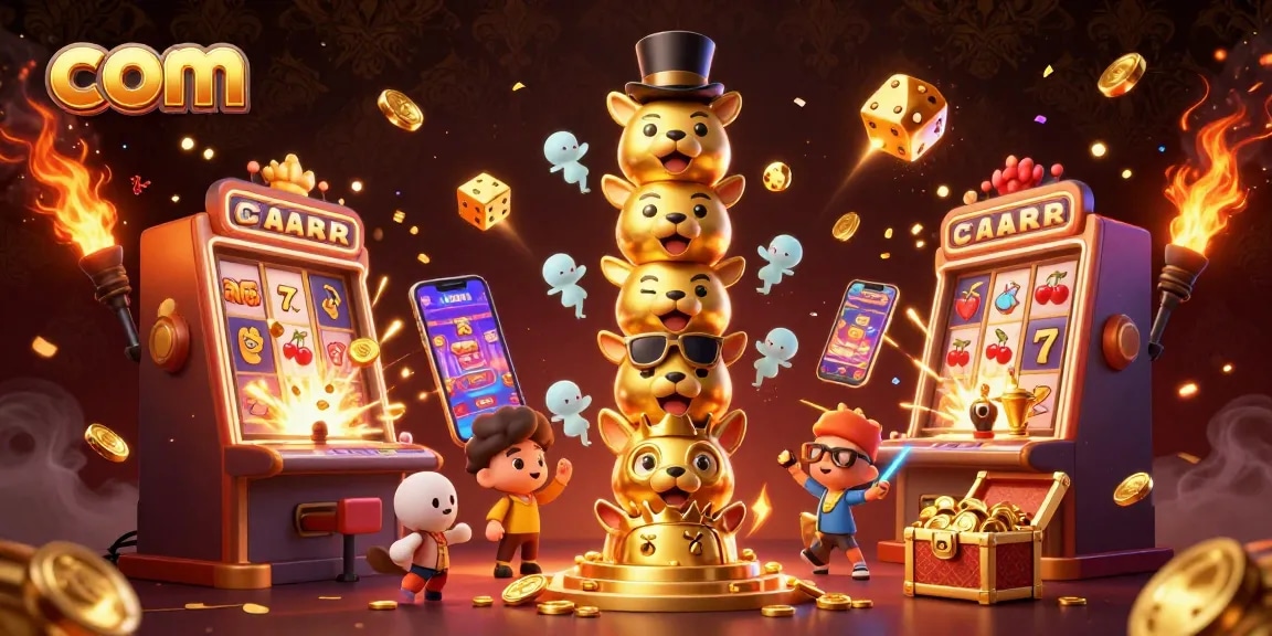 Experience winning moments with com in this vibrant casino scene filled with exciting game elements.