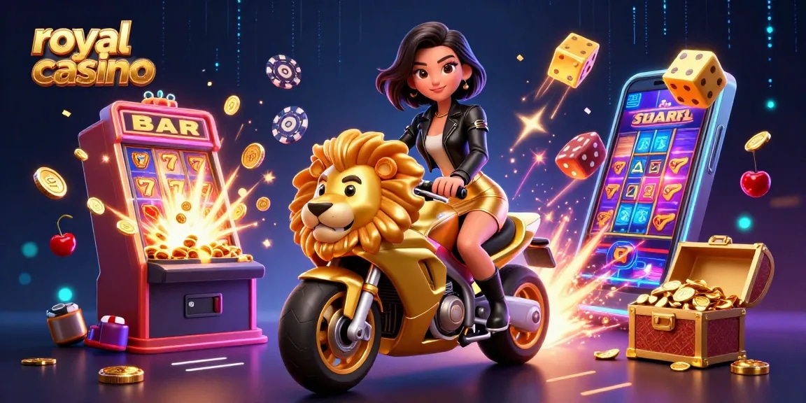 Experience the thrill of royal casino gaming with vibrant characters and explosive action