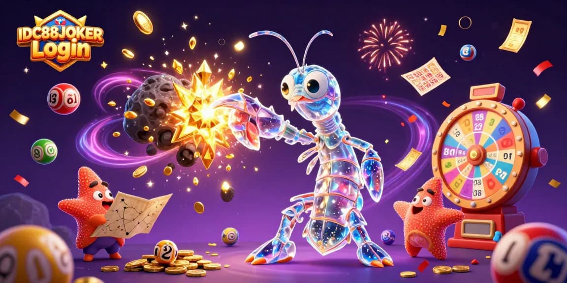 Win big at IDC88JOKER Login with exciting lottery elements and vibrant characters in action.