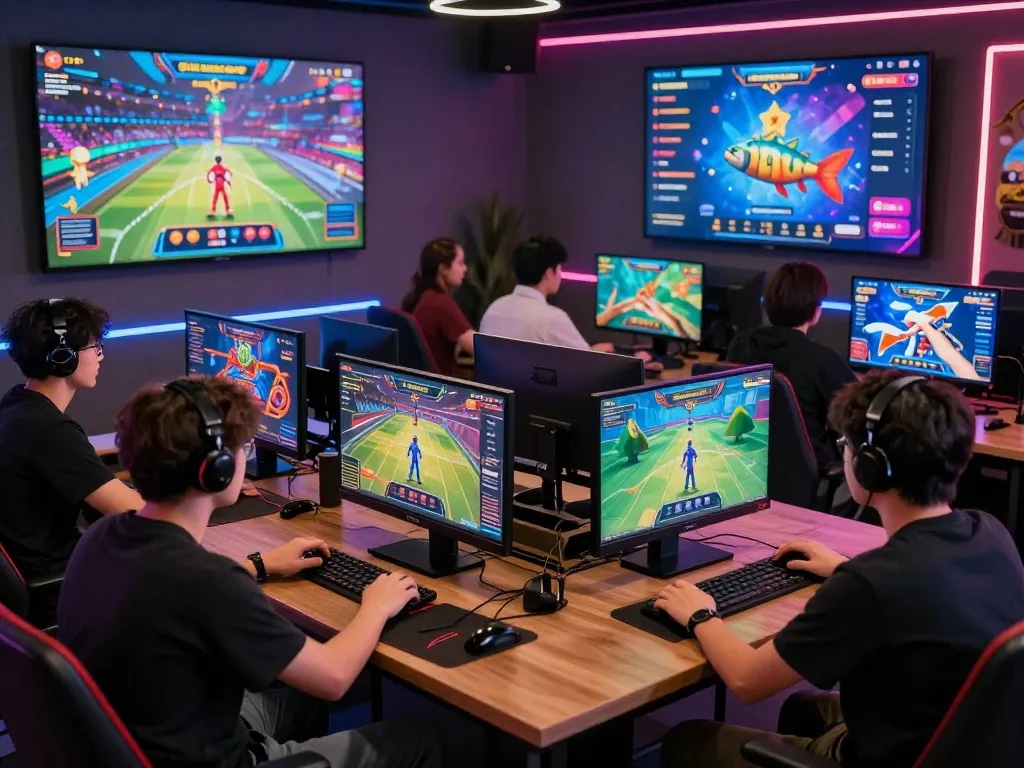 Players engaging in diverse games at https://luck8g.net in a vibrant online gaming environment with immersive graphics.