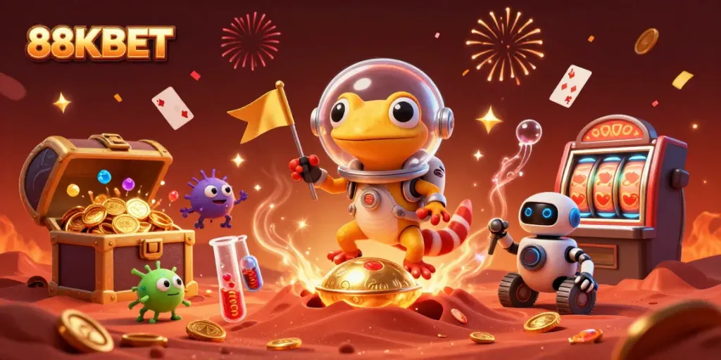 Experience excitement with 88KBET at a lively golden casino on Mars.