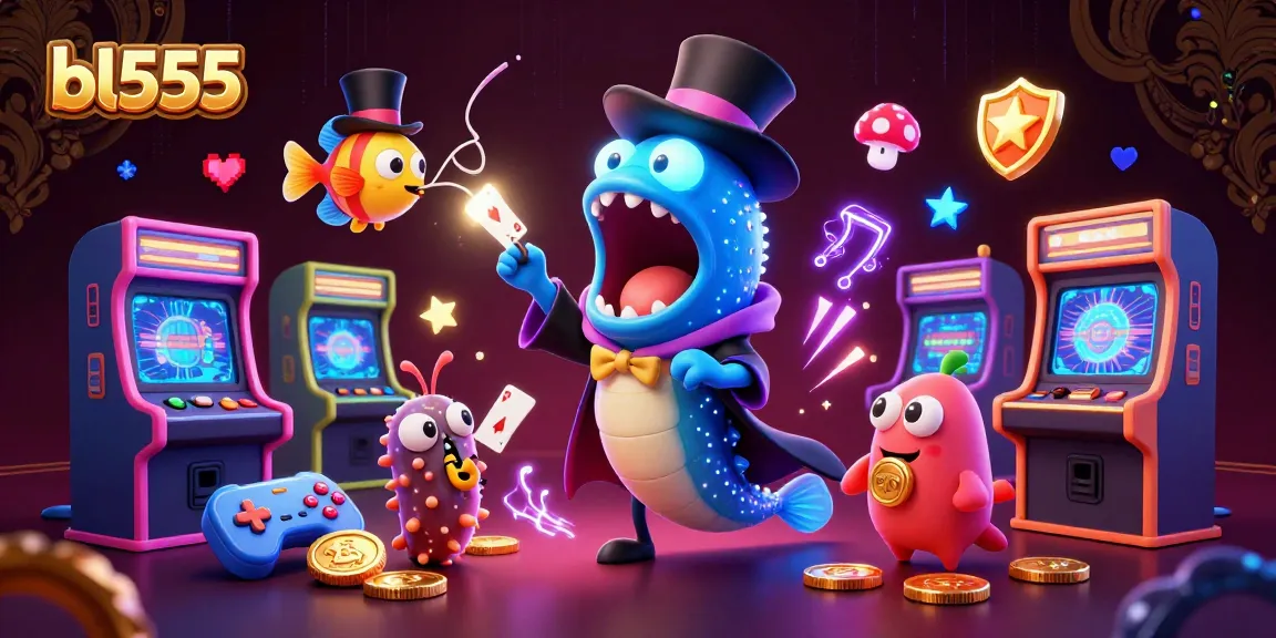 Experience the excitement of bl555 with dynamic casino elements and vibrant characters in a magical scene.