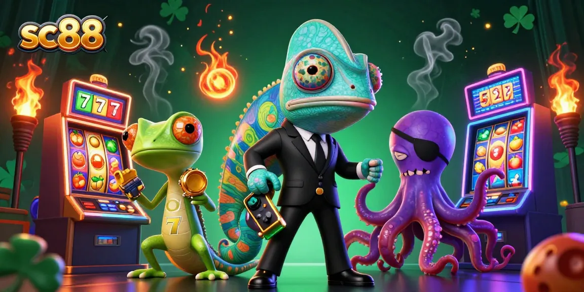Experience thrilling gameplay with sc88's Casino scenes featuring vibrant characters and energetic slot machines.