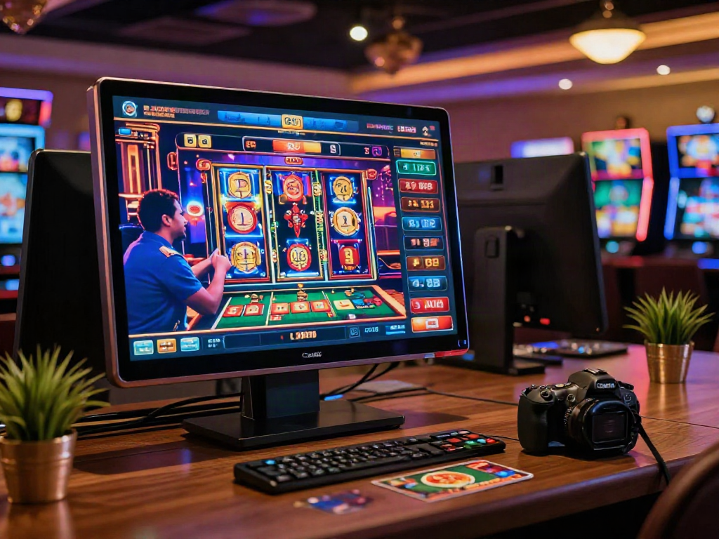 Engaging gameplay at credit card casino sites with vibrant graphics and payment options.