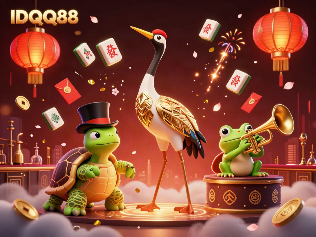 Experience the excitement of IDQQ88 in a vibrant, dynamic speakeasy scene.
