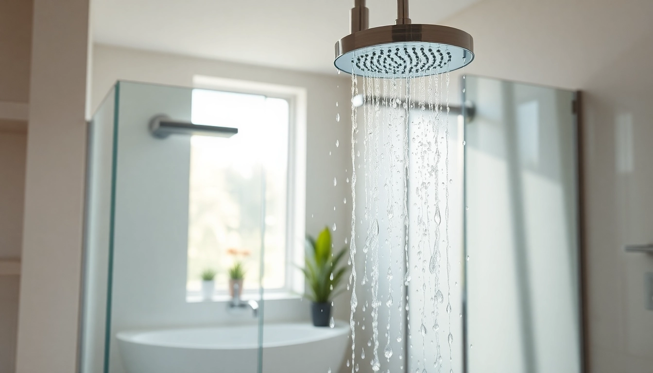 Explore luxurious modern shower uk featuring sleek design and natural lighting.