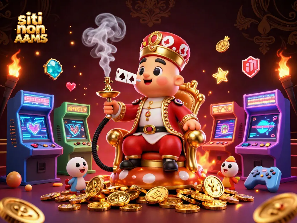 Gioca nei siti non AAMS con un maestro del narghilè in una scena vivace ricca di elementi di casinò.