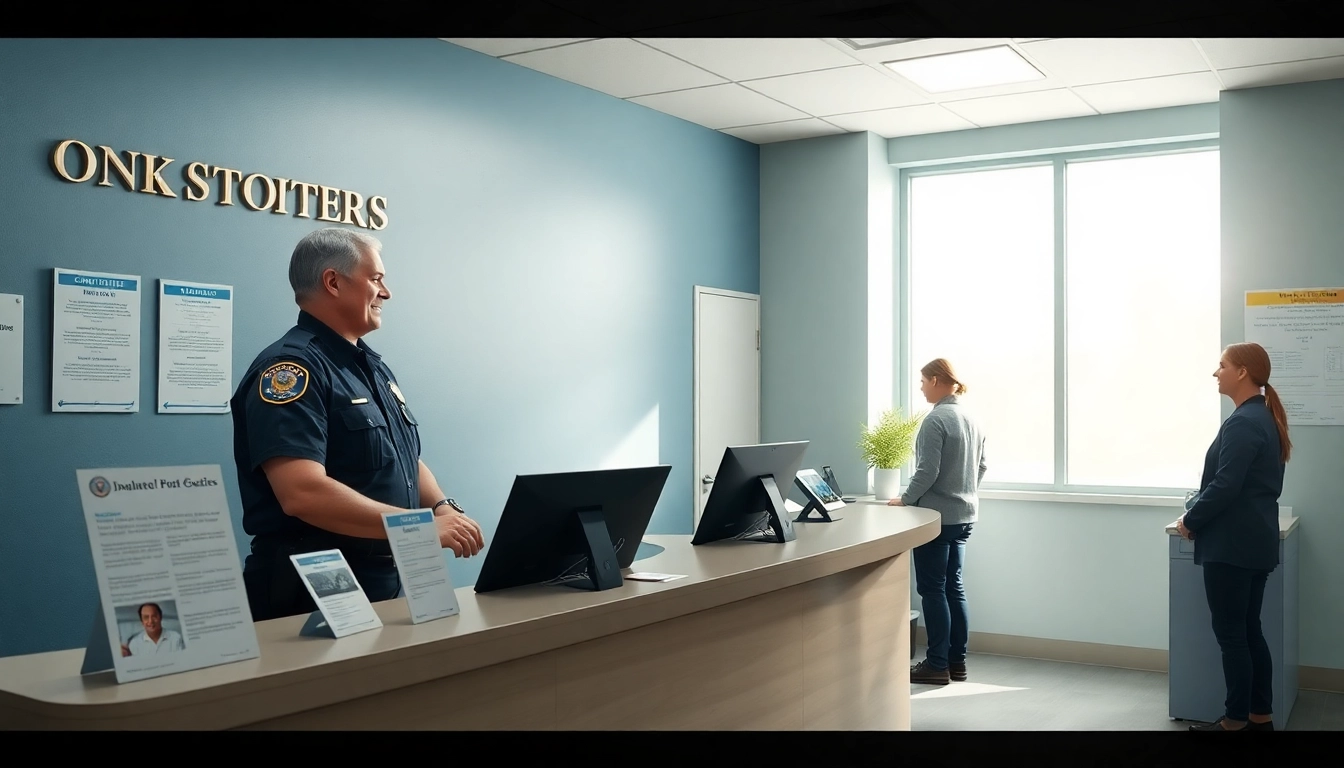 Explore orange county jail inmate booking information at a welcoming booking desk with an officer.