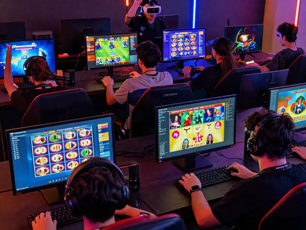 Players enjoying hitclub games in a vibrant online gaming environment filled with excitement and dynamic visuals.