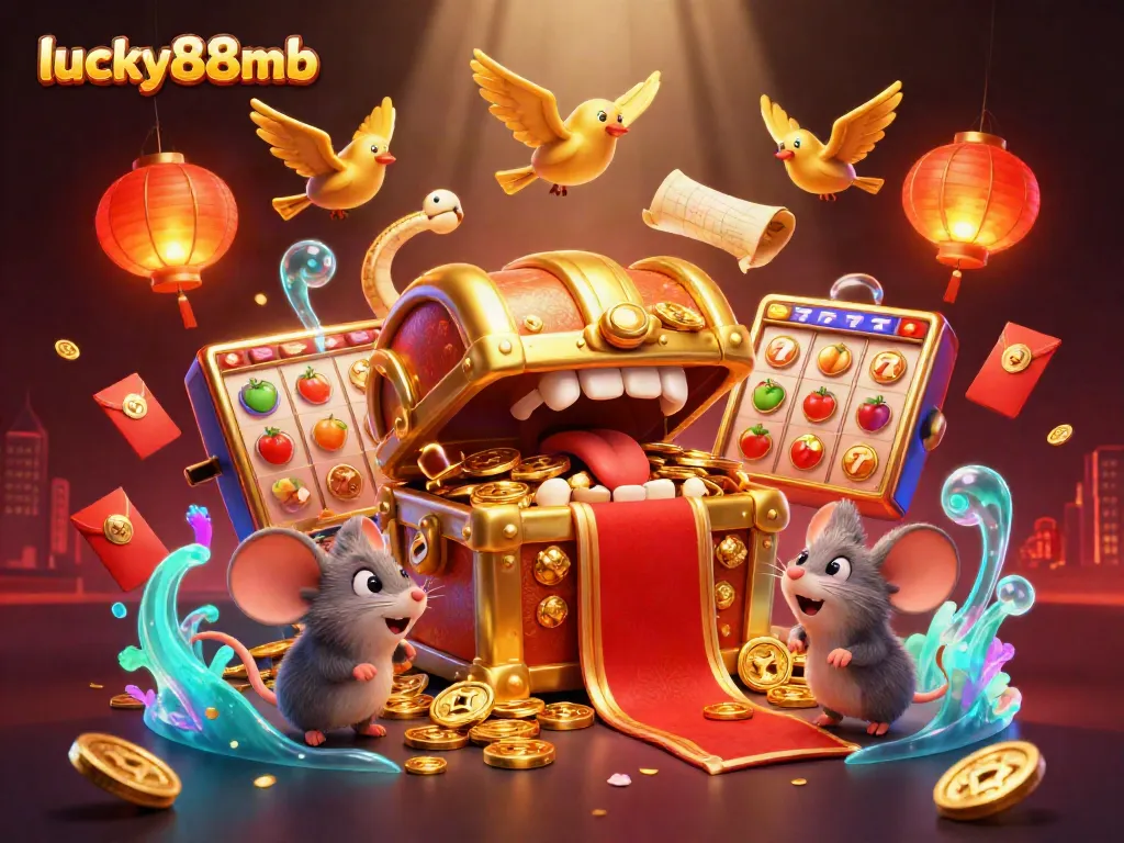 Experience the thrill of lucky88mb with vibrant casino-themed elements and engaging character dynamics.