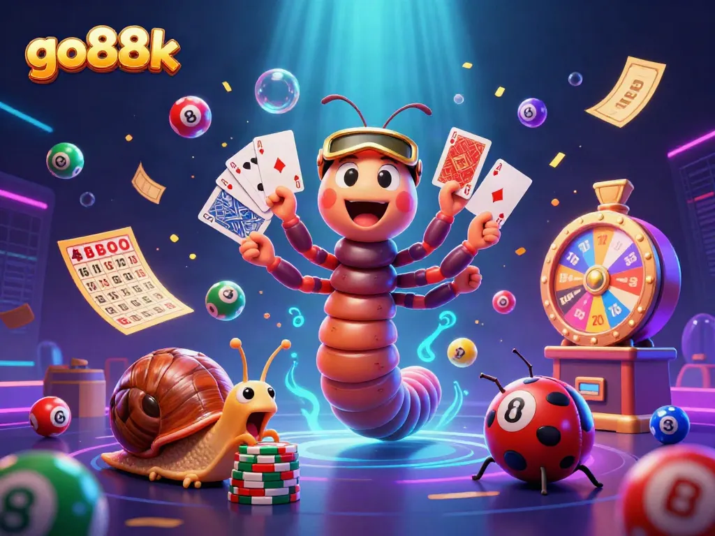 Engage with go88k's lively casino scene featuring a vibrant dealer and high-roller in action.
