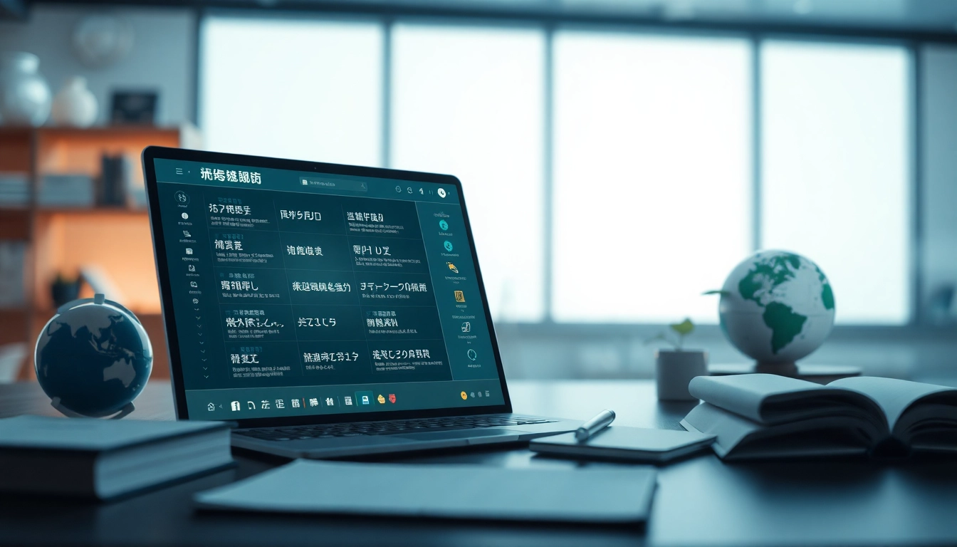 High-tech translation interface showcasing 有道翻译 services for multiple languages, enhancing user experience.