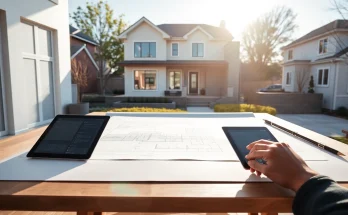 Luxury home architect Boston showcases elegant design process in a bright modern setting.