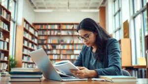 Achieve exam help through diligent study practices in a cozy library.