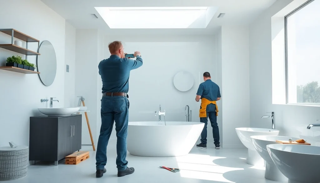 Überzeugen Sie sich von den hochwertigen sonni sanitär Installationen in einem modernen Badezimmer mit eleganten Armaturen.