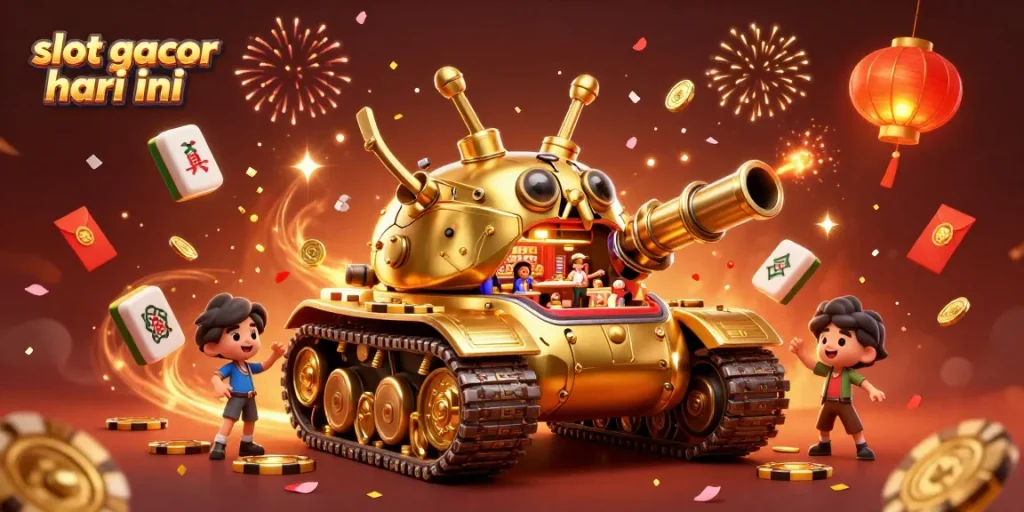 Engage with slots at slot gacor hari ini through a lively 3D casino scene filled with excitement.