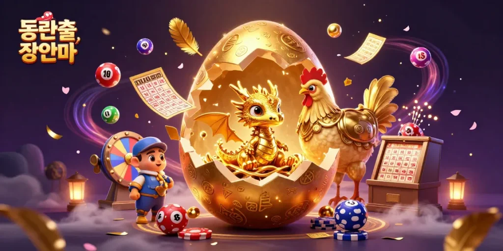 Experience dynamic gaming excitement with 동탄출장안마, featuring golden winnings and vibrant lottery elements.